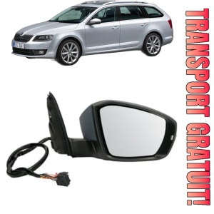 Oglinda Dreapta SKODA OCTAVIA III Combi (5E5, 5E6) din 2012 - 2020, Auto, Reglaj electric, Completa