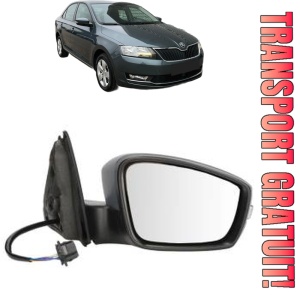 Oglinda Dreapta SKODA RAPID (NH3, NK3, NK6) din 2012 - 2022, Auto, Reglaj electric, Completa