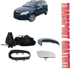 Oglinda Dreapta SKODA ROOMSTER (5J7) din 2006 - 2015, Auto, Reglaj mecanic, Completa