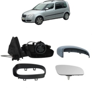 Oglinda Dreapta SKODA ROOMSTER Praktik (5J) din 2007 - 2015, Auto, Reglaj mecanic, Completa - Img 2