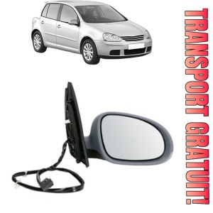 Oglinda Dreapta Volkswagen GOLF V (1K1) din 2003 - 2009, Auto, Reglaj electric, Completa