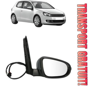 Oglinda Dreapta Volkswagen GOLF VI (5K1) din 2008 - 2013, Auto, Reglaj electric, Completa