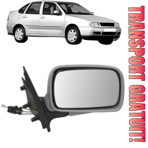 Oglinda Dreapta Volkswagen POLO III CLASSIC (6V2) din 1995 - 2002, Auto, Reglaj mecanic, Completa