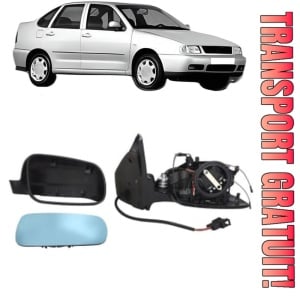 Oglinda Dreapta Volkswagen POLO III CLASSIC (6V2) din 1995 - 2002, Auto, Reglaj electric, Completa