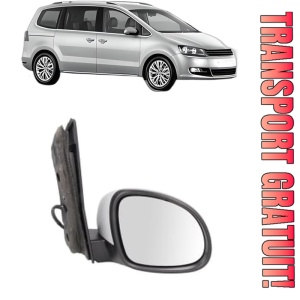 Oglinda Dreapta Volkswagen SHARAN (7N1, 7N2) din 2010 - 2022, Auto, Reglaj electric, Completa