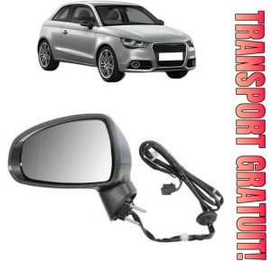 Oglinda Stanga AUDI A1 (8X1, 8XK) din 2010 - 2018, Auto, Reglaj electric, Completa