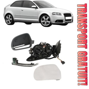 Oglinda Stanga AUDI A3 (8P1) din 2003 - 2012, Auto, Reglaj electric, Completa