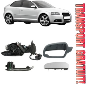 Oglinda Stanga AUDI A3 (8P1) din 2003 - 2012, Auto, Reglaj electric, Completa