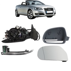 Oglinda Stanga AUDI A3 Convertible (8P7) din 2008 - 2013, Auto, Reglaj electric, Completa - Img 2