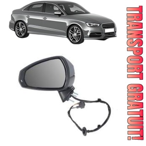Oglinda Stanga AUDI A3 Limousine (8VS, 8VM) din 2013 - 2020, Auto, Reglaj electric, Completa