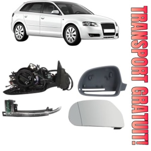 Oglinda Stanga AUDI A3 Sportback (8PA) din 2004 - 2013, Auto, Reglaj electric, Completa