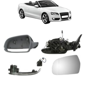 Oglinda Stanga AUDI A5 Convertible (8F7) din 2009 - 2017, Auto, Reglaj electric, Completa - Img 2