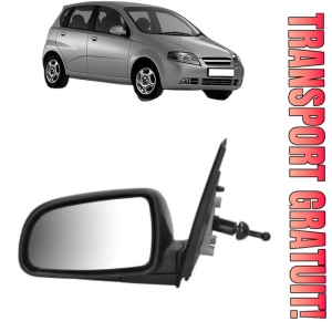 Oglinda Stanga CHEVROLET AVEO / KALOS Hatchback (T200) din 2003 - 2008, Auto, Reglaj mecanic, Completa