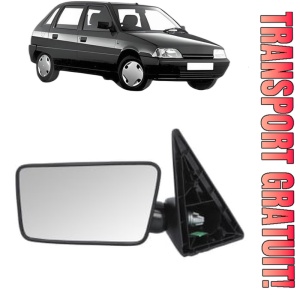 Oglinda Stanga CITROEN AX (ZA-_) din 1986 - 1998, Auto, Reglaj manual, Completa