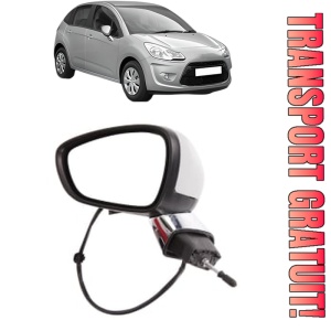 Oglinda Stanga CITROEN C3 II (SC_) din 2009 - 2016, Auto, Reglaj electric, Completa