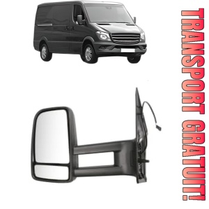 Oglinda Stanga MERCEDES-BENZ SPRINTER 4,6-t Van (B906) din 2006 - 2018, Auto, Reglaj manual, Completa