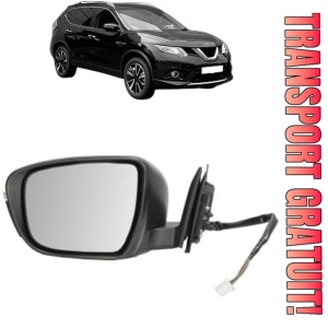 Oglinda Stanga NISSAN X-TRAIL III (T32_, T32R, T32RR) din 2014 - 2021, Auto, Reglaj electric, Completa