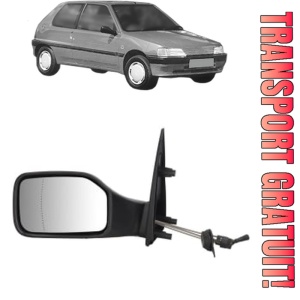 Oglinda Stanga PEUGEOT 106 I (1A, 1C) din 1991 - 1996, Auto, Reglaj mecanic, Completa