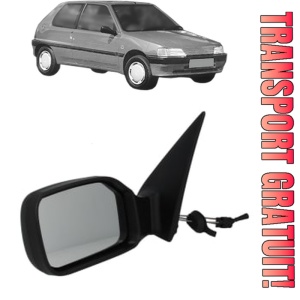 Oglinda Stanga PEUGEOT 106 I (1A, 1C) din 1991 - 1996, Auto, Reglaj mecanic, Completa