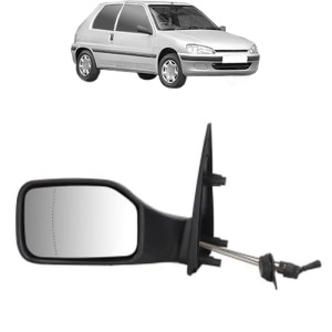 Oglinda Stanga PEUGEOT 106 II (1A_, 1C_) din 1996 - 2004, Auto, Reglaj mecanic, Completa - Img 2