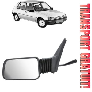 Oglinda Stanga PEUGEOT 205 I (741A/C) din 1983 - 1987, Auto, Reglaj mecanic, Completa