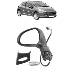 Oglinda Stanga PEUGEOT 207 din 2006 - 2015, Auto, Reglaj electric, Completa - Img 2