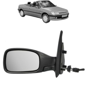 Oglinda Stanga PEUGEOT 306 Convertible (7D, N3, N5) din 1994 - 2002, Auto, Reglaj mecanic, Completa - Img 2