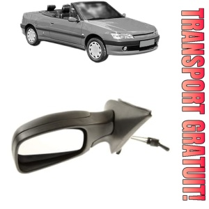 Oglinda Stanga PEUGEOT 306 Convertible (7D, N3, N5) din 1994 - 2002, Auto, Reglaj mecanic, Completa
