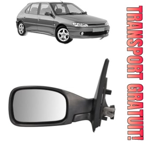 Oglinda Stanga PEUGEOT 306 Hatchback (7A, 7C, N3, N5) din 1993 - 2002, Auto, Reglaj electric, Completa