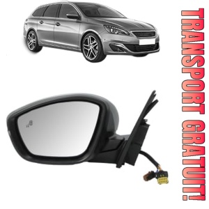 Oglinda Stanga PEUGEOT 308 SW II (LC_, LJ_, LR_, LX_, L4_) din 2014 - 2021, Auto, Reglaj electric, Completa