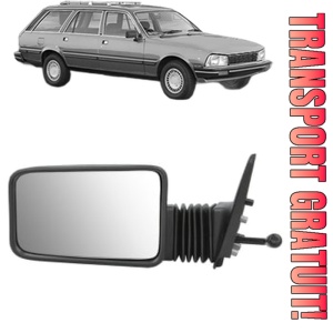 Oglinda Stanga PEUGEOT 505 Break (551D) din 1982 - 1993, Auto, Reglaj mecanic, Completa