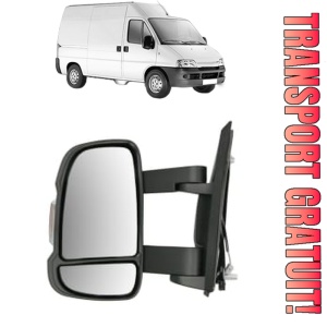 Oglinda Stanga PEUGEOT BOXER din 1994 - 2023, Auto, Reglaj manual, Completa