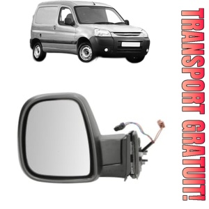 Oglinda Stanga PEUGEOT PARTNER Box Body/MPV din 2008 - 2016, Auto, Reglaj electric, Completa