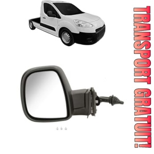 Oglinda Stanga PEUGEOT PARTNER Platform/Chassis din 2009 - 2015, Auto, Reglaj mecanic, Completa