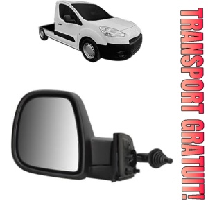 Oglinda Stanga PEUGEOT PARTNER Platform/Chassis din 2009 - 2015, Auto, Reglaj mecanic, Completa