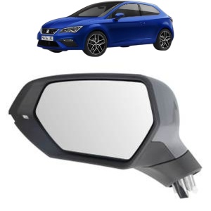 Oglinda Stanga SEAT LEON (KL1, KLG) din 2019 - 2024, Auto, Reglaj electric, Completa - Img 2