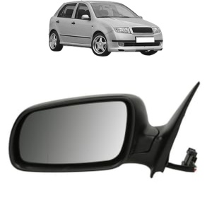 Oglinda Stanga SKODA FABIA I (6Y2) din 1999 - 2008, Auto, Reglaj electric, Completa - Img 2