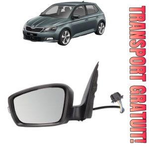 Oglinda Stanga SKODA FABIA III (NJ3) din 2014 - 2021, Auto, Reglaj electric, Completa