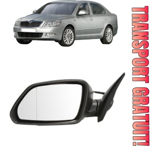 Oglinda Stanga SKODA OCTAVIA II (1Z3) din 2004 - 2013, Auto, Reglaj electric, Completa