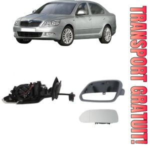 Oglinda Stanga SKODA OCTAVIA II (1Z3) din 2004 - 2013, Auto, Reglaj electric, Completa