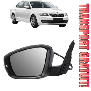 Oglinda Stanga SKODA OCTAVIA III (5E3, NL3, NR3) din 2012 - 2020, Auto, Reglaj electric, Completa