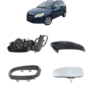Oglinda Stanga SKODA ROOMSTER din 2006 - 2015, Auto, Reglaj electric, Completa - Img 2