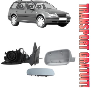 Oglinda Stanga Volkswagen BORA din 1998 - 2005, Auto, Reglaj mecanic, Completa