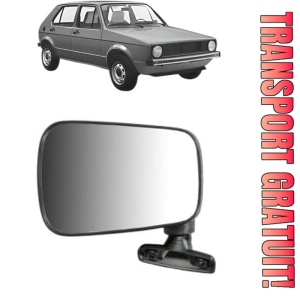 Oglinda Stanga Volkswagen GOLF I (17) din 1974 - 1984, Auto, Reglaj manual, Completa