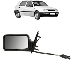 Oglinda Stanga Volkswagen GOLF III (1H1) din 1991 - 1997, Auto, Reglaj mecanic, Completa - Img 2