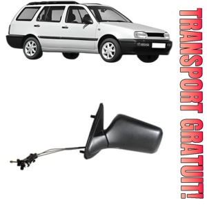 Oglinda Stanga Volkswagen GOLF III Variant (1H5) din 1993 - 1999, Auto, Reglaj mecanic, Completa