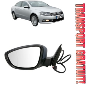 Oglinda Stanga Volkswagen PASSAT B7 (A32, A33) din 2011 - 2020, Auto, Reglaj electric, Completa