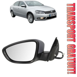 Oglinda Stanga Volkswagen PASSAT B7 (A32, A33) din 2011 - 2020, Auto, Reglaj electric, Completa