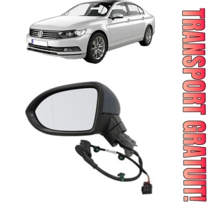 Oglinda Stanga Volkswagen PASSAT B8 (3G2, CB2) din 2014 - 2024, Auto, Reglaj electric, Completa