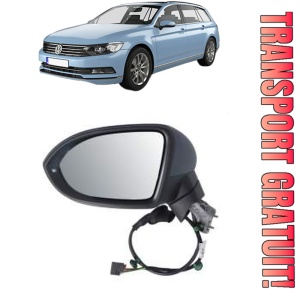Oglinda Stanga Volkswagen PASSAT B8 Variant (3G5, CB5) din 2014 - 2024, Auto, Reglaj electric, Completa